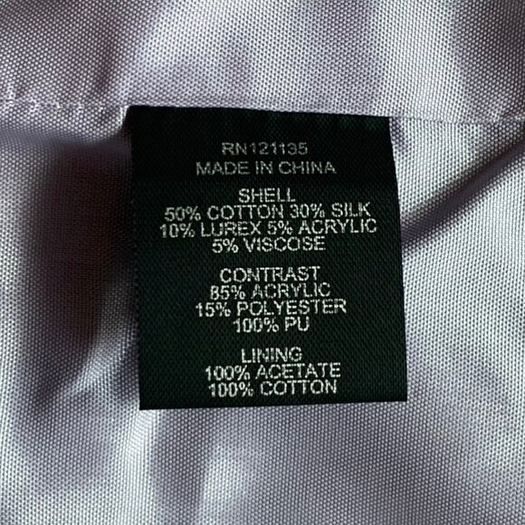 NWT Stella & Jamie Fur Trim Tweed Blazer Sz L Black White Striped Career Office - Picture 12 of 15